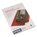 Premium Photo Paper, 10.4 Mil, 8 X 10, High-Gloss Bright White, 20/pack