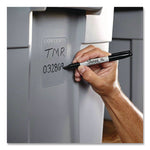 Fine Tip Permanent Marker, Fine Bullet Tip, Black, 5/pack