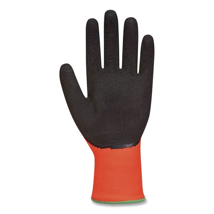 KEV Hi-Vis Seamless Knit Kevlar Gloves, EN388: 4X31, XX-Large, Red/Black, Pair