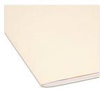 Top Tab File Folders with Inside Pocket, Straight Tabs, Letter Size, Manila, 50/Box