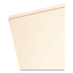 Top Tab File Folders with Inside Pocket, Straight Tabs, Letter Size, Manila, 50/Box