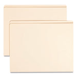 Top Tab File Folders with Inside Pocket, Straight Tabs, Letter Size, Manila, 50/Box