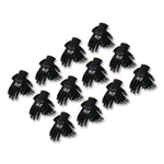 GP Polyurethane-Coated Nylon Gloves, EN388: 1111, 10" Long, Large, Black, 12 Pairs
