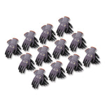 Endurance Seamless Knit Nylon Gloves, EN388: 4131, Medium, Gray/Black, 12 Pairs