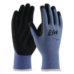GP Nitrile-Coated Nylon Gloves, EN388: 4121, 10" Long, Medium, Blue/Black, 12 Pairs
