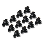 GP Polyurethane-Coated Nylon Gloves, EN388: 1111, 10" Long, Medium, Black, 12 Pairs