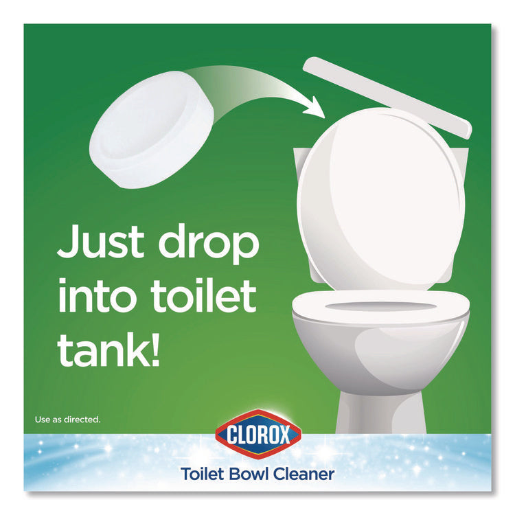 Ultra Clean Toilet Tablets Bleach, 3.5 oz Tablet, 2/Pack, 6 Packs/Carton
