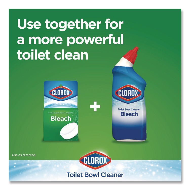 Ultra Clean Toilet Tablets Bleach, 3.5 oz Tablet, 2/Pack