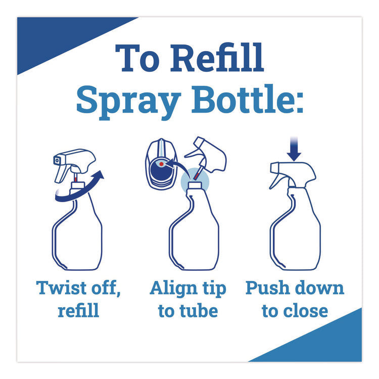 CloroxPro Disinfecting Instant Mold and Mildew Remover, 32 oz Smart Tube Spray, 9/Carton