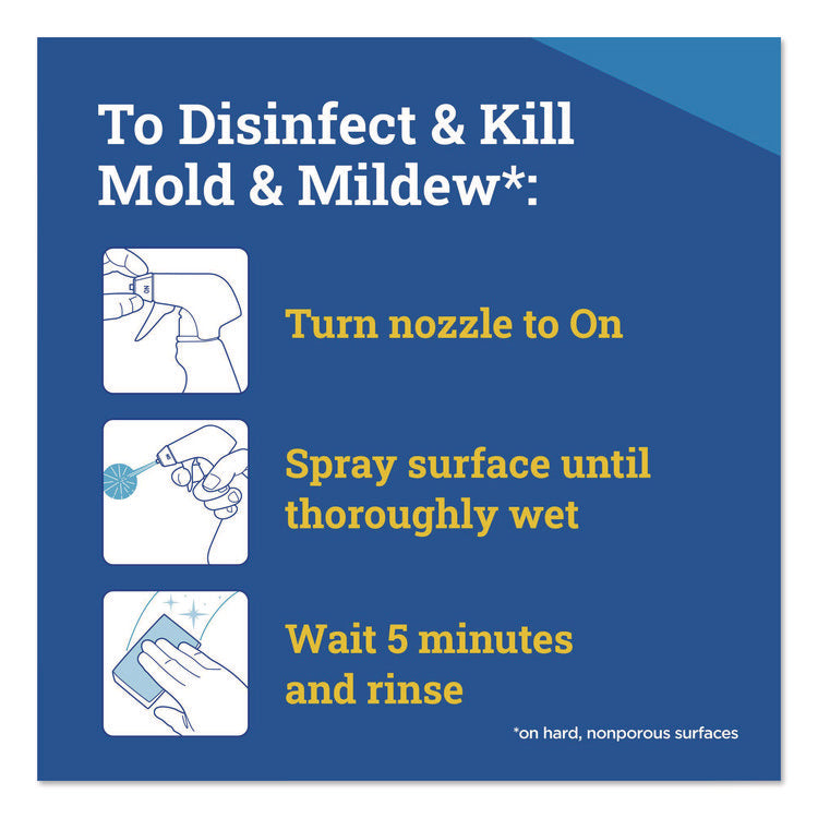 CloroxPro Disinfecting Instant Mold and Mildew Remover, 32 oz Smart Tube Spray, 9/Carton