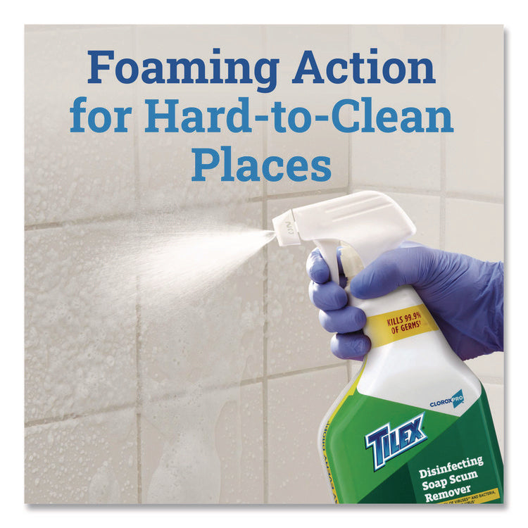 CloroxPro Disinfecting Soap Scum Remover Spray, 32 oz Smart Tube Spray, 9/Carton