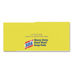 Steel Wool Soap Pads, 2.4 x 3, Steel, 15 Pads/Box, 12 Boxes/Carton