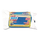 All Surface Scrubber Sponge, 2.5 X 4.5, 0.9" Thick, Dark Blue, 3/pack, 8 Packs/carton