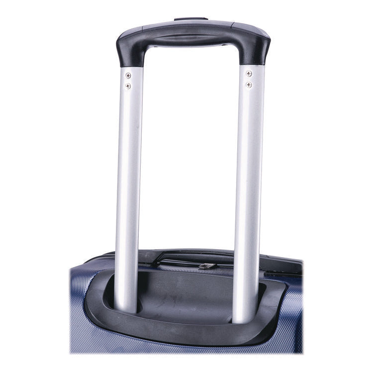 Pilot Hard Side Carry-On Suitcase, Four-Wheeled Spinner, 16.34 x 10.24 x 25.39, Blue