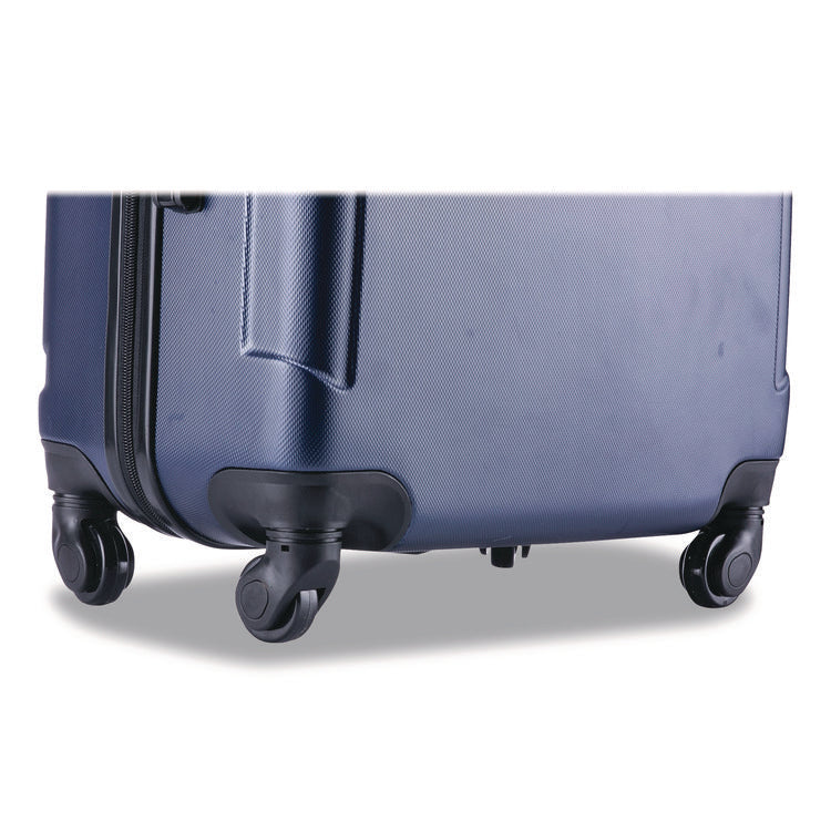 Pilot Hard Side Carry-On Suitcase, Four-Wheeled Spinner, 16.34 x 10.24 x 25.39, Blue
