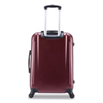 Pilot Hard Side Carry-On Suitcase, Four-Wheeled Spinner, 16.34 x 10.24 x 25.39, Wine
