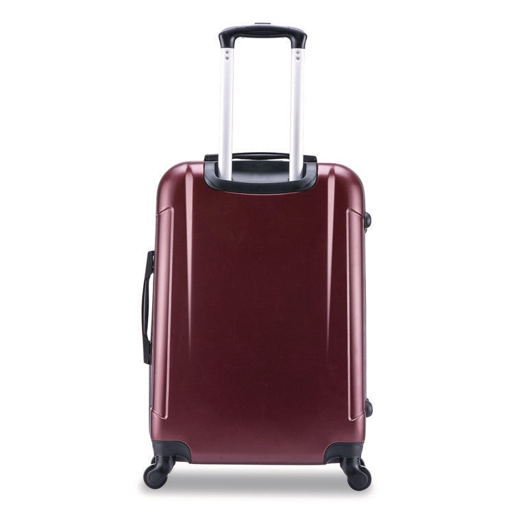 Pilot Hard Side Carry-On Suitcase, Four-Wheeled Spinner, 16.34 x 10.24 x 25.39, Wine