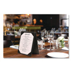 Table-Top Menu Holder, For 5 x 7 Menus, 5.6 x 7.6 Holder, Black