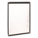 Menu Holder For 8.5 x 11 Menus, Portrait Orientation, 9.3 x 11.9 Holder, Clear/Black/Gold