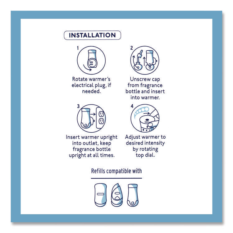 Plugins Scented Oil Refill, Clean Linen, 0.67 oz, 5/Pack