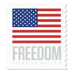 First-Class Forever Stamps, U.S. Flag, 20 Stamps/Book, 5 Books/Pack