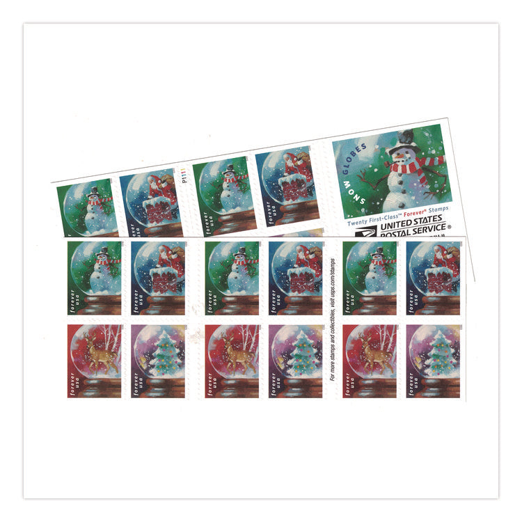 First-Class Forever Stamps, Holiday, 20/Book