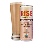 Nitro Cold Brew Latte, Oat Milk, 7 oz Can, 12/Carton