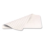 Safti-Grip Latex-Free Vinyl Bath Mat, 14 X 22.5, White, 4/carton