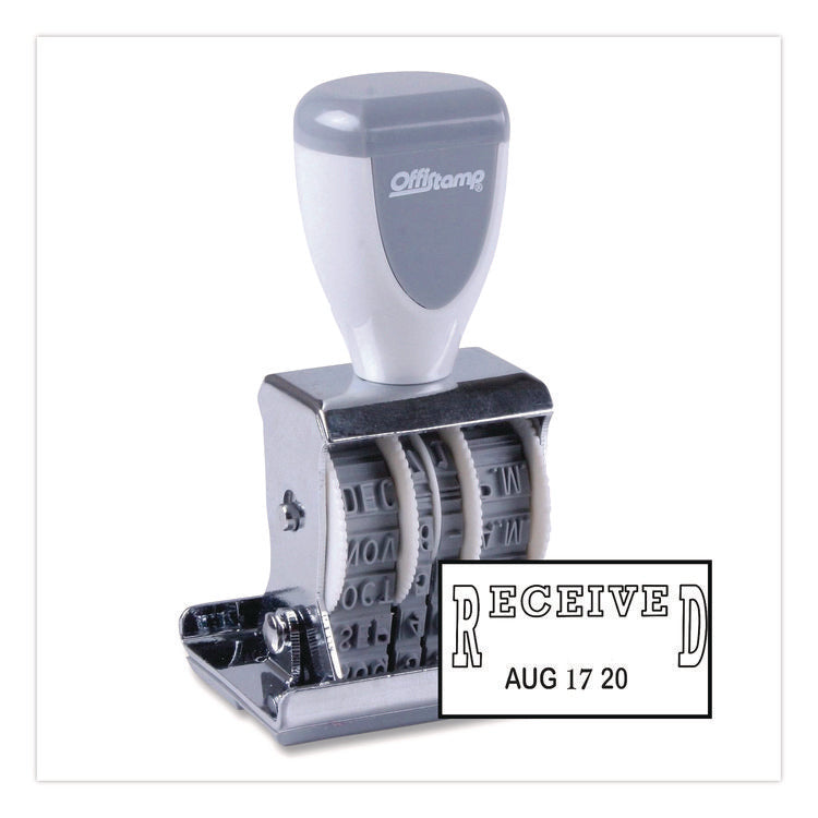 Traditional Message Dater, 5 Years, Received, 1.63" X 0.88"