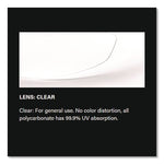 Zenon Z-Lyte Safety Glasses, Scratch-Resistant, Clear Plastic Frame, Clear Polycarbonate Lens