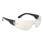 Zenon Z12 Rimless Indoor/Outdoor Optical Eyewear, Scratch-Resistant, Black Plastic Frame, Clear Polycarbonate Lens