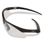 Anser Optical Safety Glasses, Anti-Fog, Scratch-Resistant, Clear Lens, Black Frame
