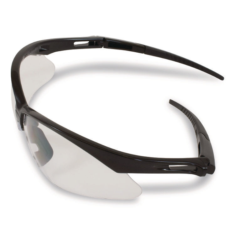 Anser Optical Safety Glasses, Anti-Fog, Scratch-Resistant, Clear Lens, Black Frame