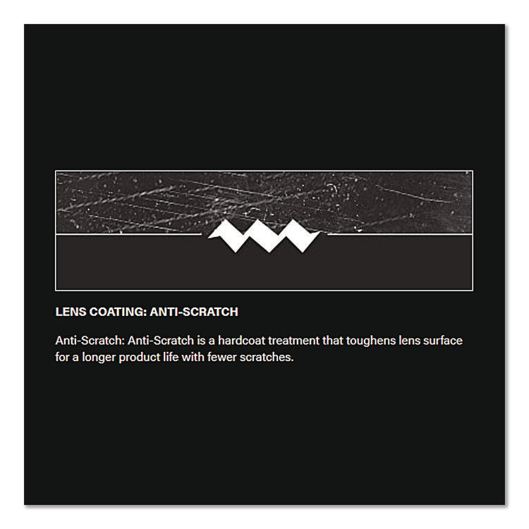 Anser Optical Safety Glasses, Anti-Fog, Scratch-Resistant, Clear Lens, Black Frame