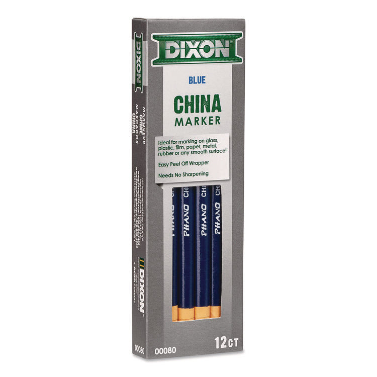 China Marker, Blue, 12/Pack