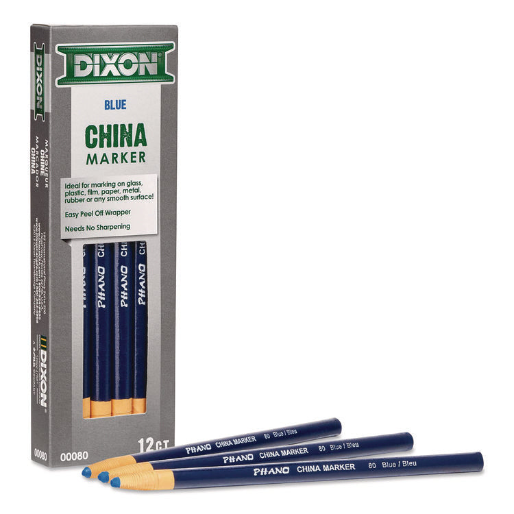 China Marker, Blue, 12/Pack
