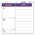 Passion Monthly Deskpad Calendar, Floral Artwork, 22 x 17, White/Multicolor Sheets, Black Binding, 12-Month (Jan-Dec): 2025