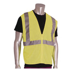 Zipper Safety Vest, X-Large, Hi-Viz Lime Yellow