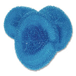 Poly Mesh Scrubbers, Blue, 3/pack