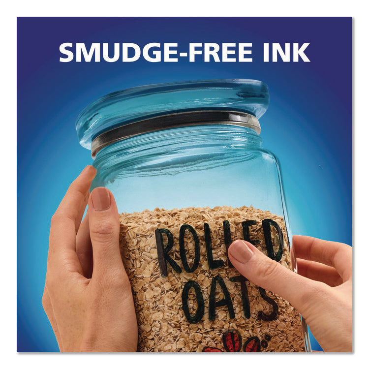 Wet Erase Marker, Fine Bullet Tip, Black, Dozen