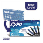 Wet Erase Marker, Fine Bullet Tip, Blue, Dozen