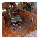 Floor+mate, For Hard Floor To Medium Pile Carpet Up To 0.75", 46 X 48, Clear