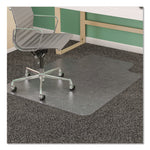 Supermat Frequent Use Chair Mat, Med Pile Carpet, Roll, 36 X 48, Lipped, Clear