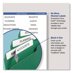 Permanent Trueblock File Folder Labels With Sure Feed Technology, 0.66 X 3.44, White, 30/sheet, 60 Sheets/box