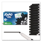 Low-Odor Dry-Erase Marker Value Pack, Fine Bullet Tip, Black, 36/box