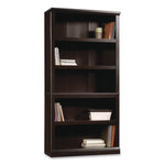 Select Collection Bookcase, Five-Shelf, 35.27w x 13.22d x 69.76h, Estate Black