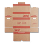 Quarters Coin Box, Cardboard, Kraft/Orange, 50/Pack