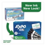 Low-Odor Dry-Erase Marker, Medium Bullet Tip, Black, Dozen