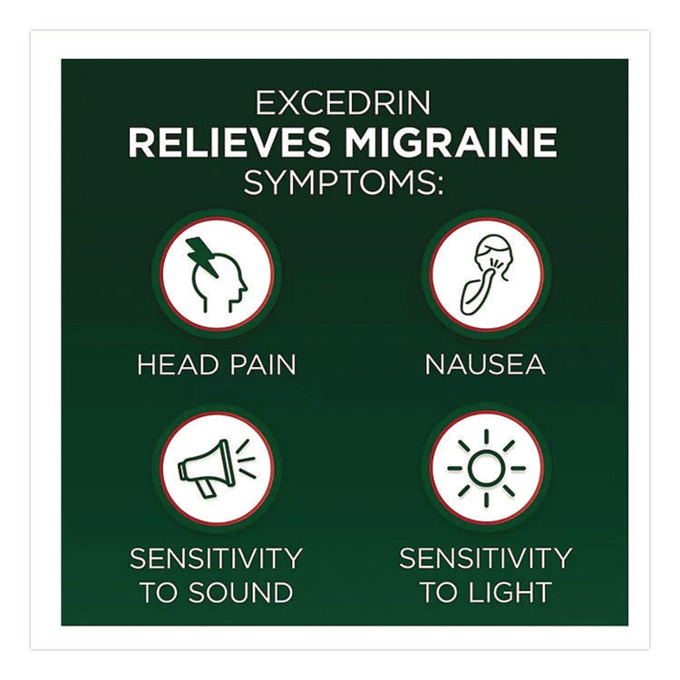 Migraine Caplets, 2 Tablets/Packet, 30 Packets/Box