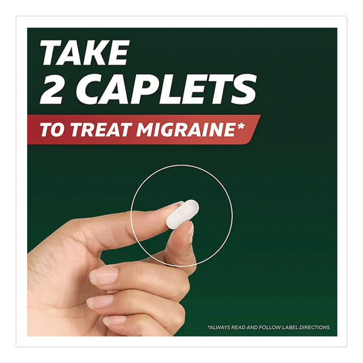 Migraine Caplets, 2 Tablets/Packet, 30 Packets/Box